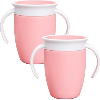 Munchkin Miracle 360 Kubek Niekapek Dla Dzieci 6m+ 207 Ml Różowy 2 Szt Munchkin Miracle 360 Kubek Niekapek Dla Dzieci 6m+ 207 Ml Różowy 2 Szt