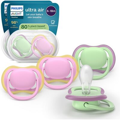Philips Avent Ultra Air Smoczki Ortodontyczne 6-18 M-Cy 4 Sztuki Bez Bpa Philips Avent Ultra Air Smoczki Ortodontyczne 6-18 M-Cy 4 Sztuki Bez Bpa