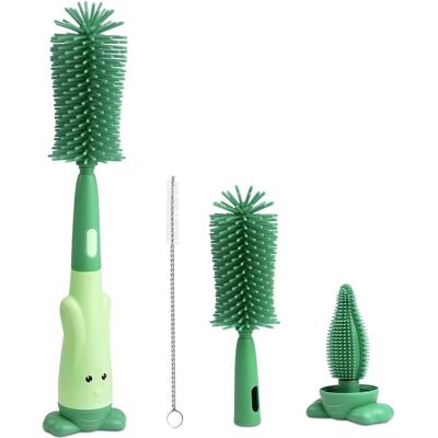Inny producent Szczotka 3w1 Zestaw Czyszczący Silikonowy Do Butelek Akcesoriów Miękki Inny producent Szczotka 3w1 Zestaw Czyszczący Silikonowy Do Butelek Akcesoriów Miękki