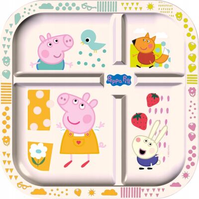 Talerz Edukacyjny + Kostka Do Gry Easy Eater Świnka Peppa G Koziol 21x21 Cm Talerz Edukacyjny + Kostka Do Gry Easy Eater Świnka Peppa G Koziol 21x21 Cm