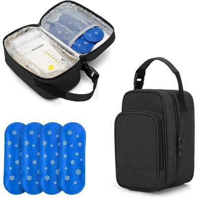 Inny producent Torba Chłodząca Do Mleka Matki 4 Żele Izolowana Organizer Do Wózka Inny producent Torba Chłodząca Do Mleka Matki 4 Żele Izolowana Organizer Do Wózka