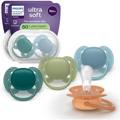 Avent Ultra Soft Smoczki Ortodontyczne Bez Bpa 4 Sztuki Etui 18m+ Avent Ultra Soft Smoczki Ortodontyczne Bez Bpa 4 Sztuki Etui 18m+