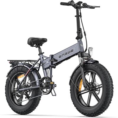 ENGWE EP-2 Pro Rower Elektryczny składany 20' fat bike 750W 48V 13Ah 120 km zasięg rower miejski terenowy, szary ENGWE EP-2 Pro Rower Elektryczny składany 20' fat bike 750W 48V 13Ah 120 km zasięg rower miejski terenowy, szary