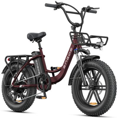 Engwe L20 Boost Rower Elektryczny L20 Boost Fat Bike 20×4.0 250w 75nm 126 Km Z Wyjmowaną Baterią 48v 13ah – Miejski E-Bike,Czerwony Engwe L20 Boost Rower Elektryczny L20 Boost Fat Bike 20×4.0 250w 75nm 126 Km Z Wyjmowaną Baterią 48v 13ah – Miejski E-Bike,Czerwony