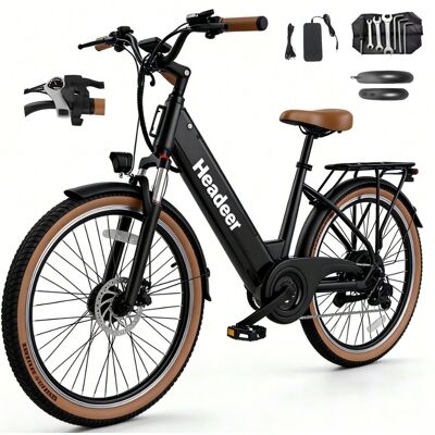 Headeer Bd26195 Pojazd Elektryczny 350w, Rower Elektryczny 48v 11.5ah, Prędkość 35 Km/h, Zasięg Do 80 Km, 26' Opony Górskie, Shimano 7 Biegów, Amort.. Headeer Bd26195 Pojazd Elektryczny 350w, Rower Elektryczny 48v 11.5ah, Prędkość 35 Km/h, Zasięg Do 80 Km, 26' Opony Górskie, Shimano 7 Biegów, Amort..