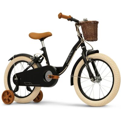 Rower Dziecięcy Huffy Vintage 16' Z Koszykiem I Kółkami Bocznymi Czarny Rower Dziecięcy Huffy Vintage 16' Z Koszykiem I Kółkami Bocznymi Czarny