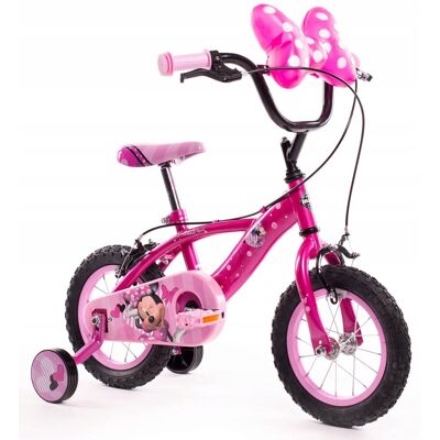 Huffy Rower Dziecięcy Myszka Minnie 12 Cali Dla Dziewczynki Różowy Z Kokardą Huffy Rower Dziecięcy Myszka Minnie 12 Cali Dla Dziewczynki Różowy Z Kokardą