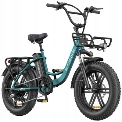 Rower Elektryczny Engwe L20 Boost 25km/h Rama Aluminiowa 20 Cali Zielony 250w 48v 13ah E-Bike Rower Elektryczny Engwe L20 Boost 25km/h Rama Aluminiowa 20 Cali Zielony 250w 48v 13ah E-Bike
