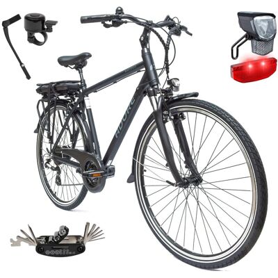 KS CYCLING Rower Elektryczny Męski Trekkingowy Koła 28' Amory 250W Shimano ALU Światła KS CYCLING Rower Elektryczny Męski Trekkingowy Koła 28' Amory 250W Shimano ALU Światła