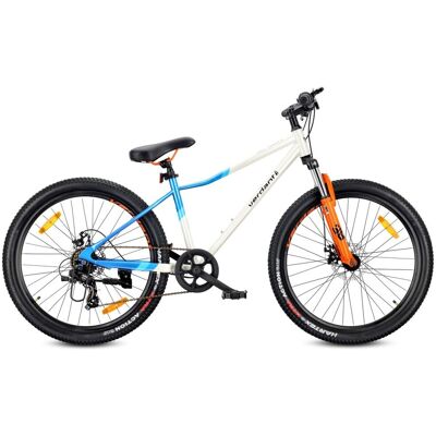 Sun Baby Rower Górski 26 Cali Mtb Shimano 7 Biegów Amortyzator Tarczowe Stopka Verdant Calix Biały Niebieski Pomarańczowy Sun Baby Rower Górski 26 Cali Mtb Shimano 7 Biegów Amortyzator Tarczowe Stopka Verdant Calix Biały Niebieski Pomarańczowy