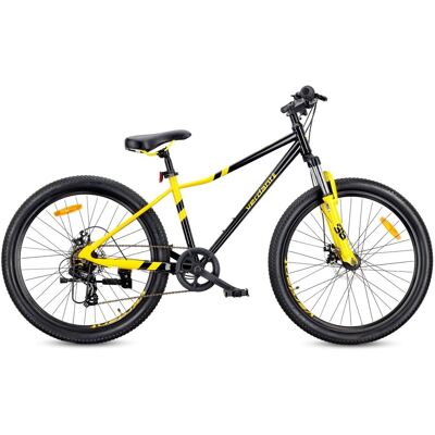 Sun Baby Rower Górski 26 Cali Mtb Shimano 7 Biegów Amortyzator Tarczowe Stopka Verdant Calix Czarny Żółty Sun Baby Rower Górski 26 Cali Mtb Shimano 7 Biegów Amortyzator Tarczowe Stopka Verdant Calix Czarny Żółty