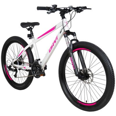 DaviBikes Rower górski MTB Davi Bonita 26', 145-170 cm, 21 biegów, biały/różowy DaviBikes Rower górski MTB Davi Bonita 26', 145-170 cm, 21 biegów, biały/różowy