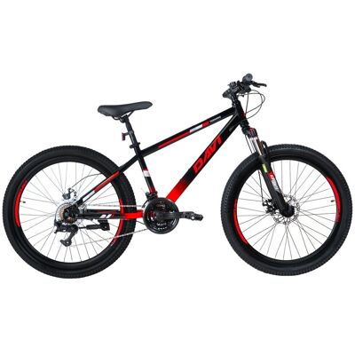 DaviBikes Rower górski MTB Davi Terrano 26', 145-170 cm, 21 biegów, czerwony/czarny DaviBikes Rower górski MTB Davi Terrano 26', 145-170 cm, 21 biegów, czerwony/czarny