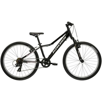 Rower górski MTB KROSS LEA JR 1.0 (12') 24 czarny/szary połysk Rower górski MTB KROSS LEA JR 1.0 (12') 24 czarny/szary połysk