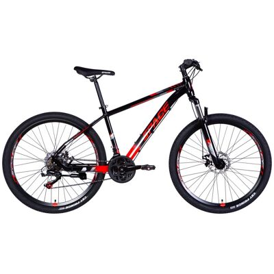 DaviBikes Rower górski MTB Mercury Aluminium 27,5', 160-185 cm, 21 biegów, czerwony/czarny DaviBikes Rower górski MTB Mercury Aluminium 27,5', 160-185 cm, 21 biegów, czerwony/czarny