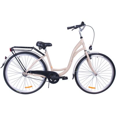 Rower miejski 28 Fuzlu City S1 beżowy Rower miejski 28 Fuzlu City S1 beżowy