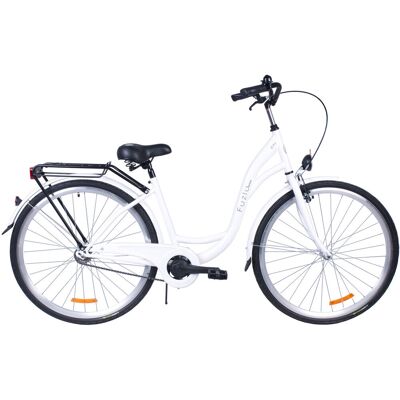 Rower miejski 28 Fuzlu City S1 biały Rower miejski 28 Fuzlu City S1 biały