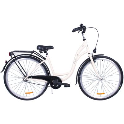 Rower miejski 28 Fuzlu City S1 kremowo-czarny Rower miejski 28 Fuzlu City S1 kremowo-czarny