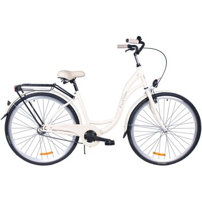 Rower miejski 28 Fuzlu City S1 kremowy Rower miejski 28 Fuzlu City S1 kremowy