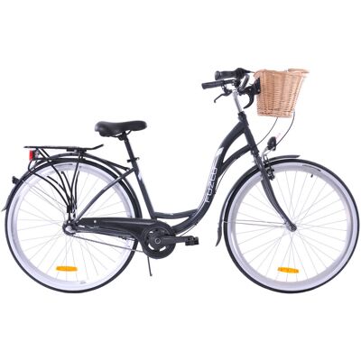 Rower miejski damski 28 Fuzlu Nevada S3 grafitowy Rower miejski damski 28 Fuzlu Nevada S3 grafitowy
