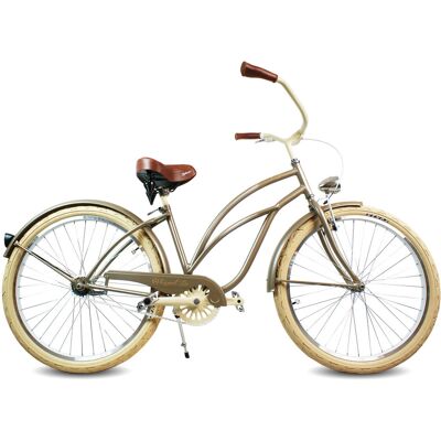 RoyalBi Królewskie Rowery Rower miejski damski Cruiser 28 GOLD MOCCA złoty RoyalBi Królewskie Rowery Rower miejski damski Cruiser 28 GOLD MOCCA złoty