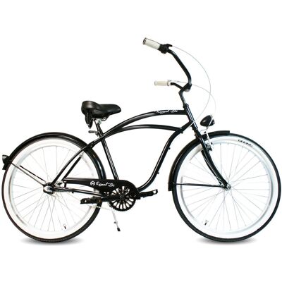 RoyalBi Królewskie Rowery Rower miejski męski Cruiser 28 BLACK BANDIT czarny RoyalBi Królewskie Rowery Rower miejski męski Cruiser 28 BLACK BANDIT czarny