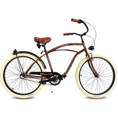 RoyalBi Królewskie Rowery Rower miejski męski Cruiser 28 BLACK COFFEE brązowy RoyalBi Królewskie Rowery Rower miejski męski Cruiser 28 BLACK COFFEE brązowy