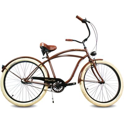 RoyalBi Królewskie Rowery Rower miejski męski Cruiser 28 BROWNIE brązowy RoyalBi Królewskie Rowery Rower miejski męski Cruiser 28 BROWNIE brązowy