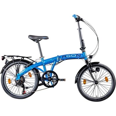 AGON Rower Składany Uniwersalny 20 Revo 6 Biegów Bagażnik Składak Dzwonek Stopka AGON Rower Składany Uniwersalny 20 Revo 6 Biegów Bagażnik Składak Dzwonek Stopka