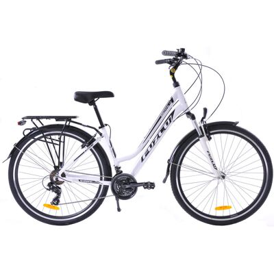 Rower Trekkingowy 28 Fuzlu Escape 1.0 Lady (18') Biały/Czarny/Czarny Połysk Rower Trekkingowy 28 Fuzlu Escape 1.0 Lady (18') Biały/Czarny/Czarny Połysk