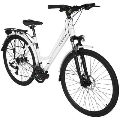 DaviBikes Rower trekkingowy Davi Adventuro, 28', 160–185 cm, biały DaviBikes Rower trekkingowy Davi Adventuro, 28', 160–185 cm, biały