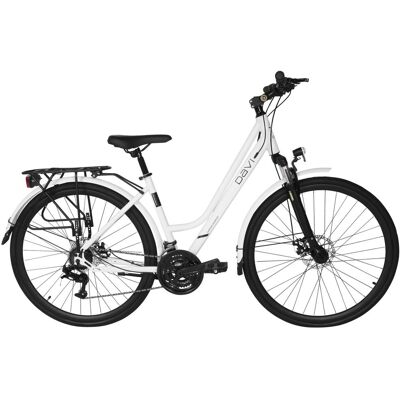 DaviBikes Rower trekkingowy Davi Adventuro Pro 28', 160–185 cm, biały DaviBikes Rower trekkingowy Davi Adventuro Pro 28', 160–185 cm, biały