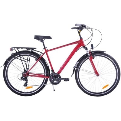 Rower Trekkingowy Fuzlu Core Męski Stal Amt Czerwony 19,5' Rower Trekkingowy Fuzlu Core Męski Stal Amt Czerwony 19,5'