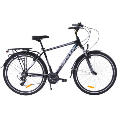 Rower Trekkingowy Fuzlu Escape 1.0 Men (20') Czarny/Srebrny Połysk Rower Trekkingowy Fuzlu Escape 1.0 Men (20') Czarny/Srebrny Połysk