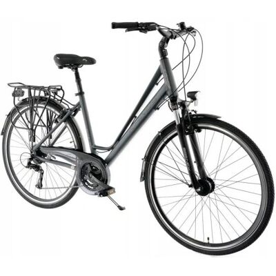 Rower trekkingowy Kands Elite Pro Acera rama 17 cali koło 28 ' grafitowy Rower trekkingowy Kands Elite Pro Acera rama 17 cali koło 28 ' grafitowy