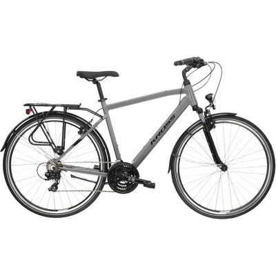 Rower trekkingowy męski KROSS TRANS 1.0 M 28' L (21') SZARY CZARNY Rower trekkingowy męski KROSS TRANS 1.0 M 28' L (21') SZARY CZARNY