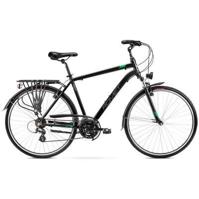 Rower trekkingowy męski Romet Wagant 1 28 L(21') czarno-zielony Rower trekkingowy męski Romet Wagant 1 28 L(21') czarno-zielony
