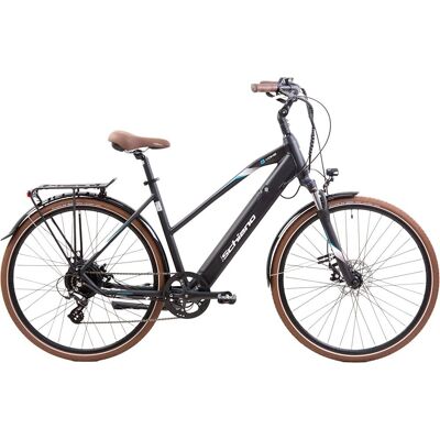 Rower Elektryczny, Schiano, 25 Km/h, zasięg 90 Km, Czarny Rower Elektryczny, Schiano, 25 Km/h, zasięg 90 Km, Czarny