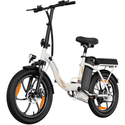 --- Rower Elektryczny Zawork C16, Silnik 250w, Akumulator 16ah, Opony 20*3, Biały --- Rower Elektryczny Zawork C16, Silnik 250w, Akumulator 16ah, Opony 20*3, Biały