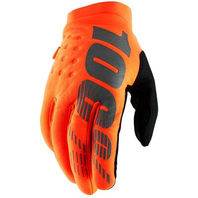 100%, Rękawiczki kolarskie, Bisker Glove fluo orange black, pomarańczowy, rozmiar XL 100%, Rękawiczki kolarskie, Bisker Glove fluo orange black, pomarańczowy, rozmiar XL