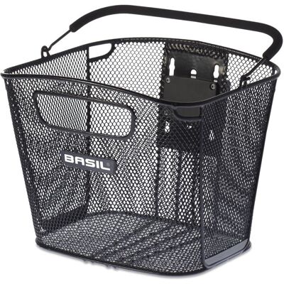 Basil, Kosz na kierownicę, Bold Front KF stalowy, czarny + płytka mocująca do kosza Klickfix Adapter do mocowania na kierownicę odpinany (bez wsporn.. Basil, Kosz na kierownicę, Bold Front KF stalowy, czarny + płytka mocująca do kosza Klickfix Adapter do mocowania na kierownicę odpinany (bez wsporn..