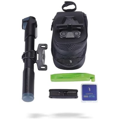 BBB BSB-52 Torebka Podsiodłowa + Zestaw Naprawczy CombiPack M black BBB BSB-52 Torebka Podsiodłowa + Zestaw Naprawczy CombiPack M black