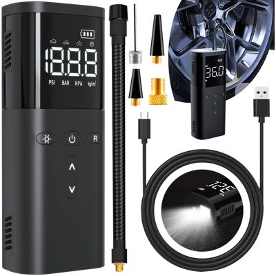 Bezprzewodowa pompka elektryczna (kompresor) 4000 mAh Heckermann® 8005 Bezprzewodowa pompka elektryczna (kompresor) 4000 mAh Heckermann® 8005