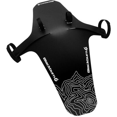 Blackburn, Błotnik przedni, Barrier Mud Guard, czarno-biały Blackburn, Błotnik przedni, Barrier Mud Guard, czarno-biały