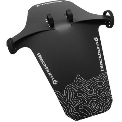 Blackburn, Błotnik przedni, Barrier Mud Guard XL, czarno-biały Blackburn, Błotnik przedni, Barrier Mud Guard XL, czarno-biały