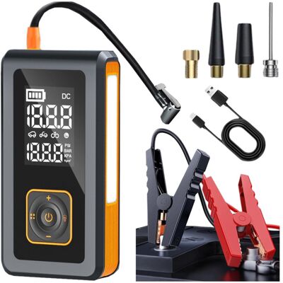Mona Booster Jump Starter rozrusznik z kompresor Air pump latarka 3tryby 8000mAh Mona Booster Jump Starter rozrusznik z kompresor Air pump latarka 3tryby 8000mAh