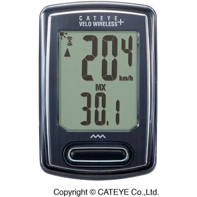 Cateye, Licznik Rowerowy, Velo Wireless+ Cc-Vt235w, Czarny Cateye, Licznik Rowerowy, Velo Wireless+ Cc-Vt235w, Czarny