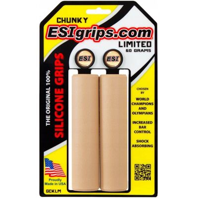 Chwyty Esi Grips Chunky Tan Beżowe Gripy + Korki Chwyty Esi Grips Chunky Tan Beżowe Gripy + Korki