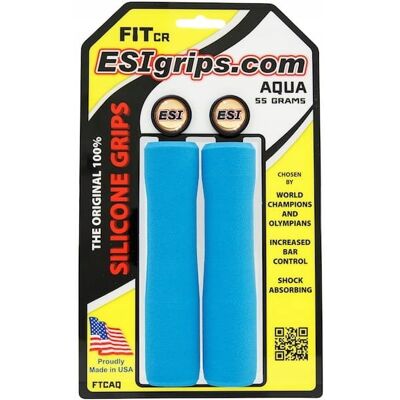 Chwyty Rowerowe ESI Fit CR Aqua - Ergonomiczne, Silikon, Kontrola MTB Chwyty Rowerowe ESI Fit CR Aqua - Ergonomiczne, Silikon, Kontrola MTB