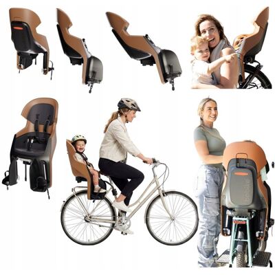 Fotelik Rowerowy Bezpieczny Wytrzymały Maxi Evolve Cinnamon Bagażnik Bobike Fotelik Rowerowy Bezpieczny Wytrzymały Maxi Evolve Cinnamon Bagażnik Bobike